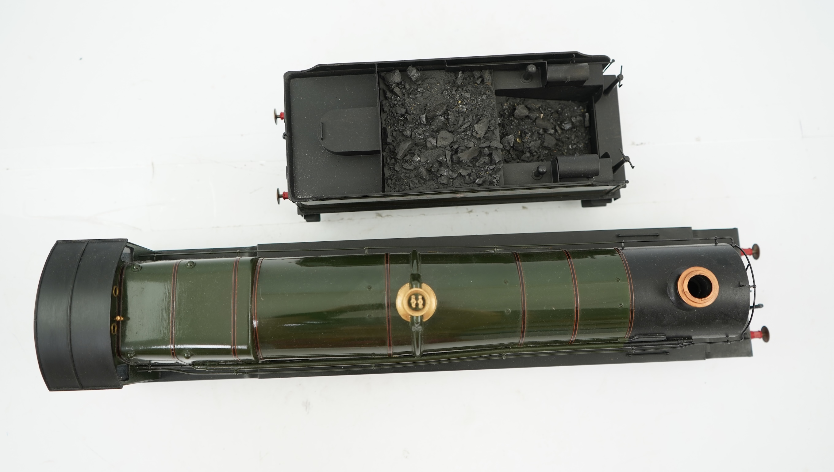A Gauge One Cherry Scale Models (No. 66) model of GWR The Great Bear 111, 4-6-2 locomotive with bogie tender, powered for two rail operation.